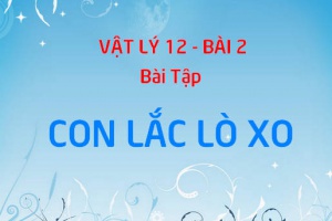 Bài tập con lắc lò xo: vận dụng công thức chu kỳ, tần số, thế năng, cơ năng - Vật lý 12 bài 2